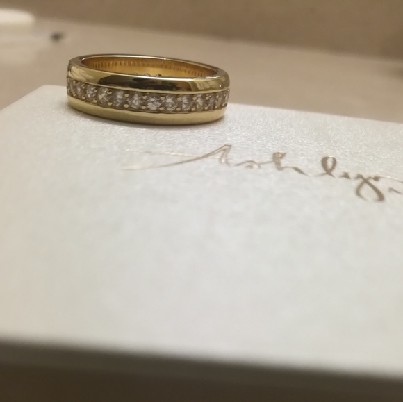 ashlynn avenue solar 18k yellow gold-plated ring - Picture 2 of 3